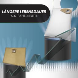 10 stuks Stofzuigerzakken - geschikt voor Nilfisk Buddy II 12 - origineel 81943048 — thumbnail 5