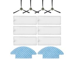 Accessoires set - Geschikt voor Lefant M210 M210S M210B M210P M213 OKP Life K2 K3 K3A K4 K5 Stofzuiger - Reserveonderdelen - 6 HEPA-filters, 4 Zijborstels, 2 Dweilpads
