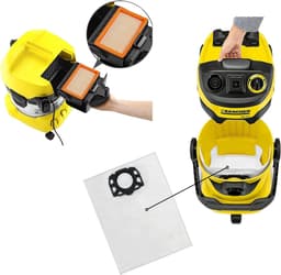 Accessoirespakket voor Karcher WD4 WD5 WD6 MV4 MV5 MV6 - Vervanging Stofzakken 2.863-006.0 [Set 8] Vervanging Filter 2.863-005.0 [Set 2] — thumbnail 3