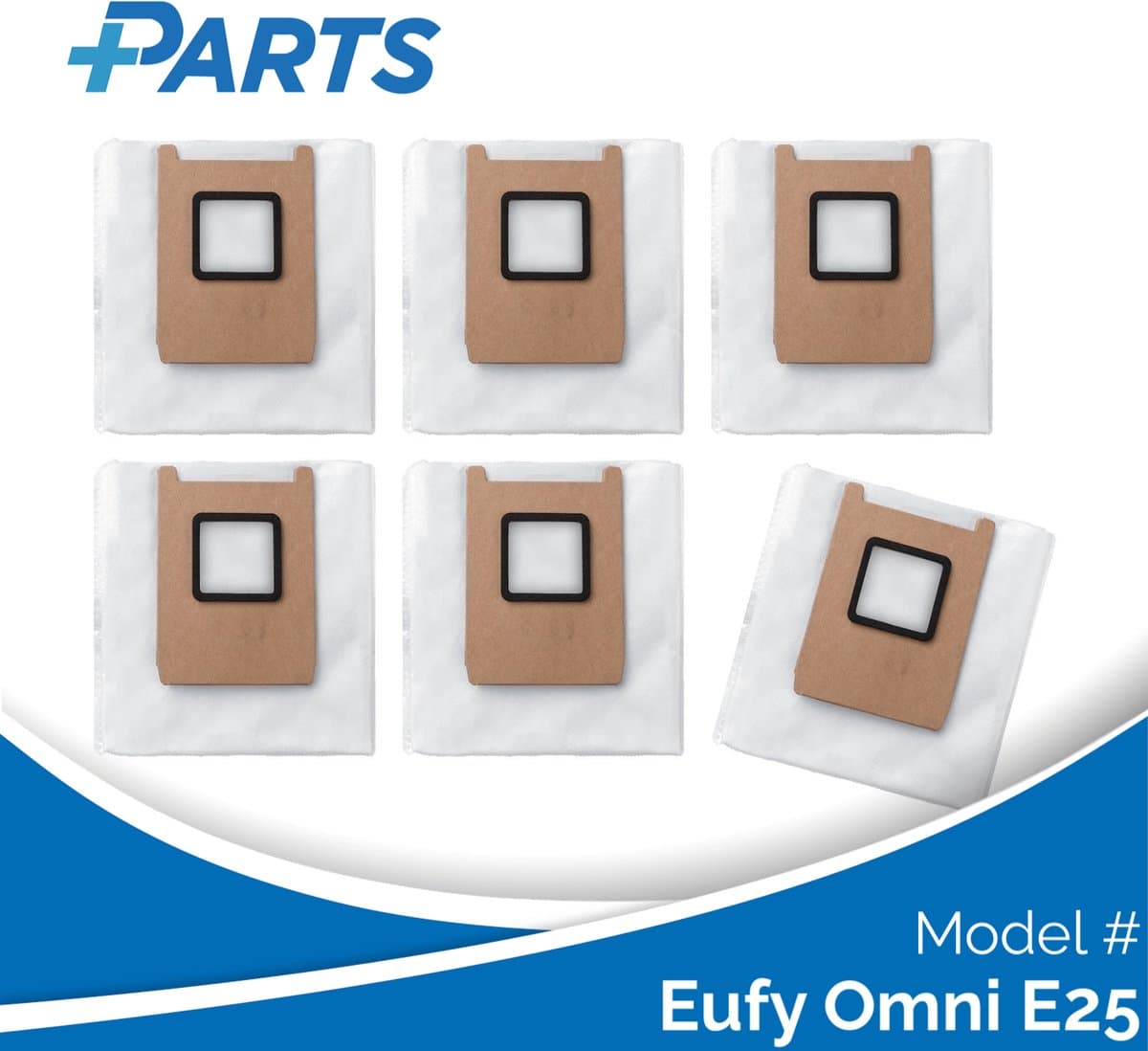 Eufy Omni E25 Stofzakken (6 Stuks, Plus.Parts® alternatief voor T29YQA20) — afbeelding 1