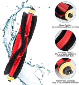 reinigingsborstelset (inclusief hoofdborstel en siliconenborstel) Geschikt voor Xiaomi Roborock S5 Max, S6 Pure en S6 MaxV robotstofzuigers, met afneembare en wasbare accessoires. — thumbnail 3