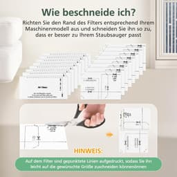 8 sets filterkatoen - 2 vellen Filterkatoen -Filter en filterpad Geschikt voor Miele stofzuigers - Stofzuigerfilter voor Miele stofzuiger - motorbeschermingsfilter - stofzuigerfilterset SAC20/30 microfilter - compatibel met Miele — thumbnail 2