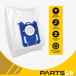 5 Stofzuigerzakken PARTS4® geschikt voor AEG / Philips / Electrolux S-BAG + HEPA Filter | Passend in o.a. AEG VX6, VX7, VX8, 6000 serie, GR201 of Philips Active, PowerPro, PerformerPro, PH99, FC8021/03, FC8021/05 — thumbnail 4