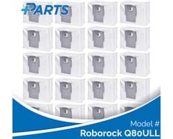 Roborock Q80ULL Stofzakken (20 Stuks, Plus.Parts® alternatief voor 8.02.0132)