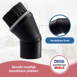 DEGG® - Stofzuiger Plumeau 35mm - Geschikt voor Miele - Opzetstuk Stofzuiger - Stofzuiger Mond - Opzetborstel - Plumeau Stofzuiger Mondstuk - Stofzuiger Hulpstuk - Plumeau Compact — thumbnail 5
