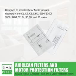 16 stuks Geschikt voor Miele Complete Stofzuiger filter filter kit voor het vervangen van de installatie - Stofzuiger onderhoud en reinigings accessoires - Stofzuiger filter - hepa filter — thumbnail 4
