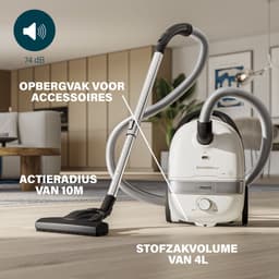 Princess Airmotion Plus Stofzuiger 336080 - Met zak - Volume: 4L - Bereik van 10m - 700 W - HEPA Filtersysteem — thumbnail 2