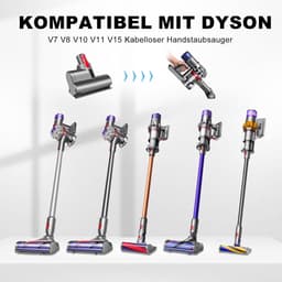 Geschikt voor Dyson V7/V8/V10/V11/V15 - Mini-turbine-mondstuk - Stofzuiger Accessoire - Quick Release borstelrol Geschikt voor matras - bank - autostoel - vermindert stof en allergenen — thumbnail 2