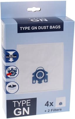Geschikt voor MIELE - Stofzuigerzak GN HyClean 3D 4 Zakken + 2 Filters - 09917730 — thumbnail 1