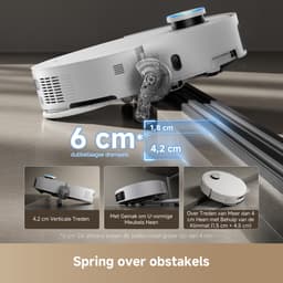 Dreame X50 Ultra Complete - Robotstofzuiger met dweilfunctie - Geschikt voor huisdierharen - Complete Accessoires kit - Eenvoudig schoonmaken van laag meubilair - Wit — thumbnail 5