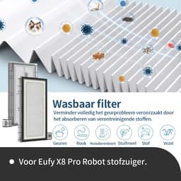 Onderdelen geschikt voor de Eufy X8 pro robotstofzuiger van Replacements - 13-delig — thumbnail 5