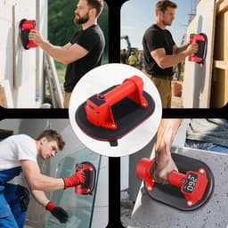 Vacuümlifter Set - Zuignap Lifter - Zware Lasten Tillen - LCD Live Check - 260kg Draagkracht - Zwart — thumbnail 2