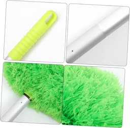 Plafondventilator Reiniger - Stofdoek met steel - Hoge plekken schoonmaken - Verstelbare extensiearm - 140 cm - Groen — thumbnail 3