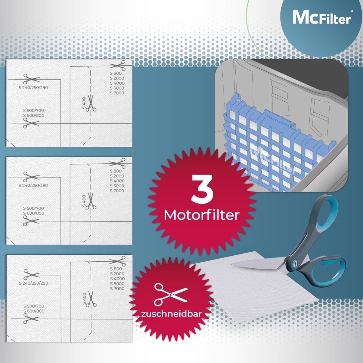 SnelShoppen - 16 Stuks Stofzuigerzakken + 3 HEPA Filters voor Miele Complete C3, Compact C1 C2, S8340, S8360 - Hoogwaardige Vervangingssets voor Stofz — afbeelding 1