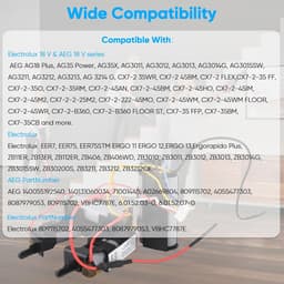 18V Batterij - Accu Vervanging - Stofzuigen - Hoge Capaciteit - 3200mAh - Zwart — thumbnail 3