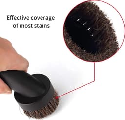 Tweedelige ronde borstelset Geschikt voor zachte haren Geschikt voor stofzuigerpompen, universele stofborstel Geschikt voor stofzuigers, Geschikt voor de meeste stofzuigeraccessoires. — thumbnail 2
