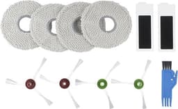 Vervangende onderdelen voor OMNI stofzuiger - T20 reserveonderdelen - accessoires - 4 zijborstels + 2 stofzuigerfilters + 4 dweildoeken + 1 reinigingsborstel — thumbnail 1