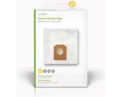 Nedis Stofzuigerzak - 4 Stuks - Synthetisch - Meest verkocht voor: Tristar JC861 - Wit