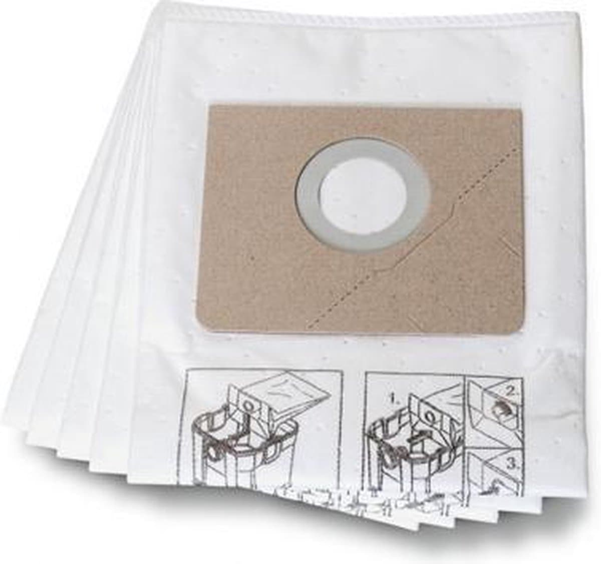 Fein 31345061010 Filterzakken voor Dustex 25 L (5st) — afbeelding 1
