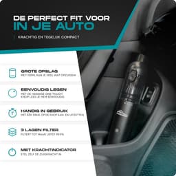 Carsweep® Auto Stofzuiger V2 - Handstofzuiger - Auto Stofzuiger draadloos - Air Duster - Kleine Stofzuiger - Kruimelzuiger - Geschikt voor in de auto en in huis — thumbnail 2