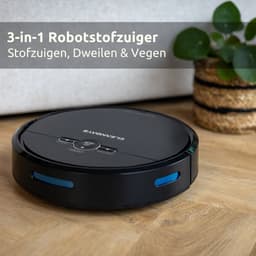 CleanDays Robotstofzuiger met dweilfunctie - Slimme navigatie - Dweilrobot - Robotstofzuiger met laadstation - Werkt met huisdieren - Inclusief Nederlandstalige app & afstandsbediening - D2-001 — thumbnail 2