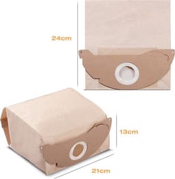 20x Stofzakken geschikt voor Kärcher WD2250 A2004 A2054 MV2 WD2 6.904-322.0 stofzuigerzakken — thumbnail 1