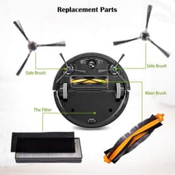 Cosensi- Borstelvervangingsset Perfecte accessoires - Hoofdborstel - Zijborstels - Filters - ECOVACS DEEBOT 900/901 - Sterk materiaal - Stofzuigeraccessoires — thumbnail 5