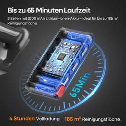 Krachtige Draadloze Stofzuiger Grijs Light & Efficiënt — thumbnail 2