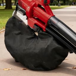 Opvangzak Blad Stofzuiger - Reserve Zakken - Tuin Onderhoud - Ritssluiting Bodem - 30 cm Opening - Zwart — thumbnail 2