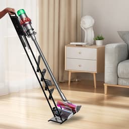 Velmio Stofzuigerhouder - Opberg Rek - Rek Voor Draadloze Stofzuiger - Geschikt voor Dyson - Steelstofzuiger - Schoonmaakaccessoires - Zwart — thumbnail 4