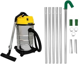 Dakgootstoofzuigerstang set lang bereik afvoerpijp reinigen, 30L Nat-droogzuiger — thumbnail 1