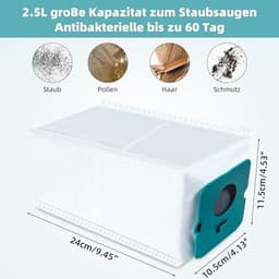 8 Stofzuigerzakken voor Samsung Bespoke Jet Pro - 2,5L Capaciteit — thumbnail 2
