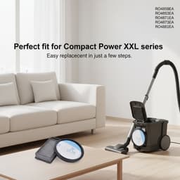 HEPA filter set geschikt voor rowenta - Stofzuiger filter - TENZHVXI®- Hoog rendement filtratie - Wasbaar design - Voor power cyclonic en compact power XXL modellen - 2 Stuks — thumbnail 5