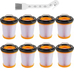 8 stuks - vervangende - stofzuigerfilters - geschikt voor Shark ION W1 S87 draadloze handstofzuiger (WV200, WV201, WV205, WV220). Vergelijkbaar geschikt voor onderdeelnummer XHFWV200. — thumbnail 1