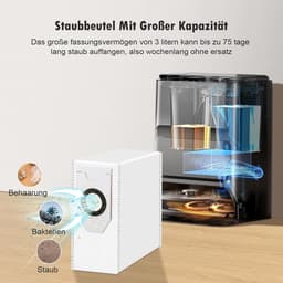17-delig accessoireset - voor Eureka J12 Ultra stofzuigerrobot en Voor Midea V12 - met 1 hoofdborstel, 4 veegdoeken, 4 HEPA-filters, 4 stofzakken, 4 zijborstels — thumbnail 2