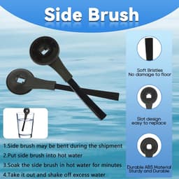 15 stuks accessoires - 8 dweilpads, 2 HEPA-filters, 4 zijborstels en 1 Reinigingsborstel - Voor Shark RV2610WA RV2620WA RV2410WD AV2610WA AI Ultra 2-in-1 Matrix Clean robotstofzuigermodellen — thumbnail 3