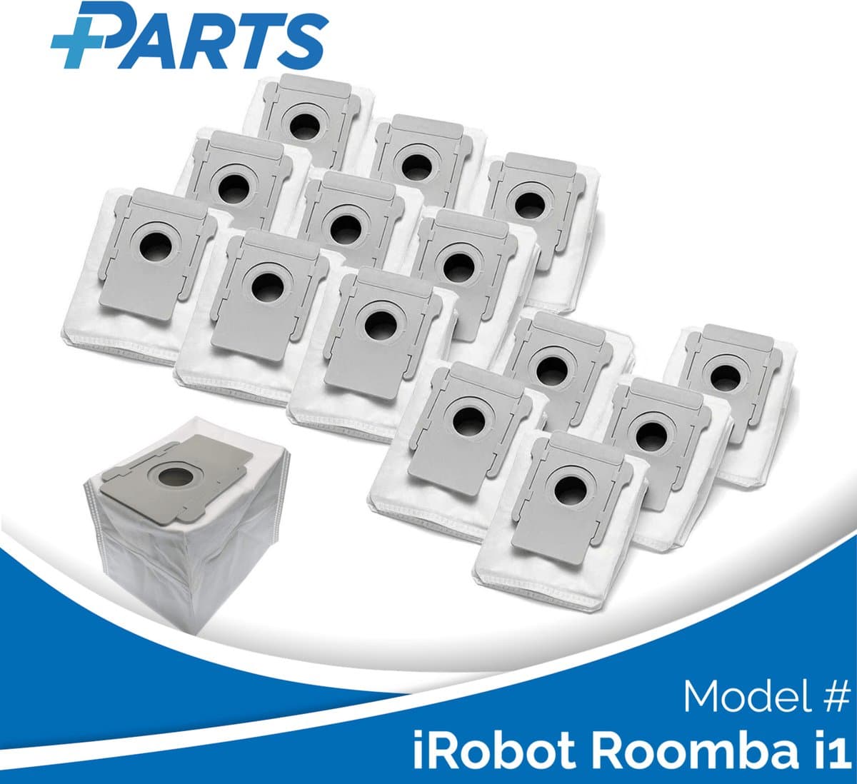 iRobot Roomba i1 Stofzakken (15 Stuks, Plus.Parts® alternatief voor 4626194 / 4640235) — afbeelding 1