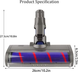 Geschikte voor Dyson V6 Animal, V6 Fluffy, DC58, DC59, DC61, DC62, DC74 stofzuigers, vloerborstelopzetstuk — thumbnail 3