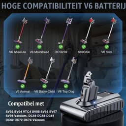 Accu voor V6, Reserveaccu voor DC62 DC58 DC59 DC61 — thumbnail 3