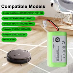 Reserveaccu voor N79 N79S DN622, 14,4 V 3500 mAh, accu compatibel met 500 voor 11, 11S, 12, 15C, 15C Max, 15T, 30,30C, 35C, oplaadbaar voor 990 — thumbnail 3