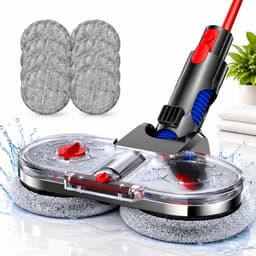 VHV - Elektrische vloerwisser - Mop & Dweil Opzetstuk - Geschikt voor Dyson V7 V8 V10 V11 V15 Steelstofzuiger - Stofzuigermond voor Nat & Droog - Inclusief 6 Dweilpads — thumbnail 1