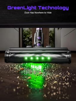 Hutjemutje - steelstofzuiger - draadloze stofzuiger - vacuum cleaner - zonder zak - 500W - krachtig - ideaal voor huisdierenharen & alle vloertypes - paars — thumbnail 4