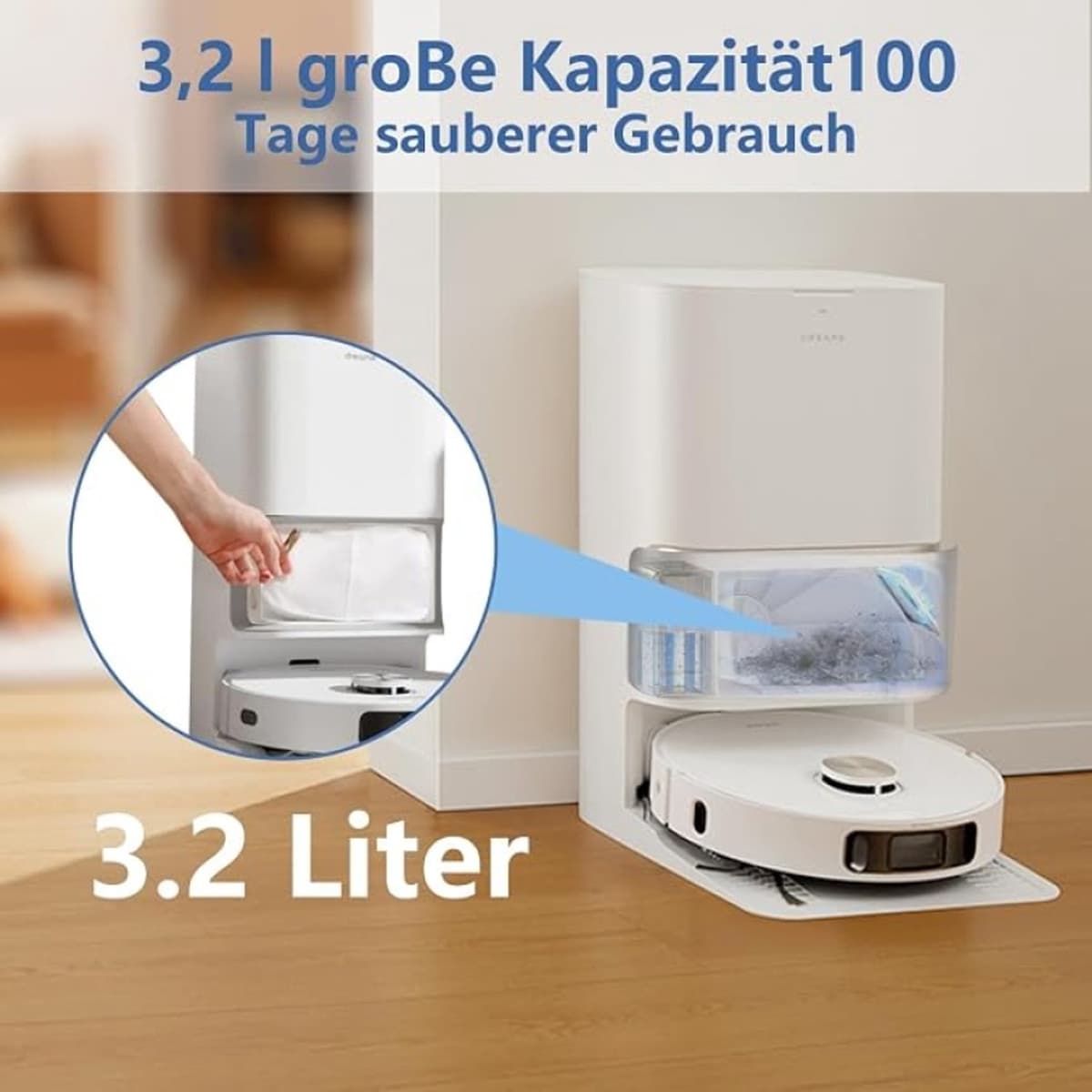 14 stofzuigerzakken voor Dreame L10s Ultra Gen 2/Gen 3, L40s Pro Ultra, X40/X50 Ultra Complete, X20/X30/X50, Aqua10 Ultra, Mova P50/Z60/P10/E30/V50 robotstofzuiger, 3,2 L — afbeelding 1