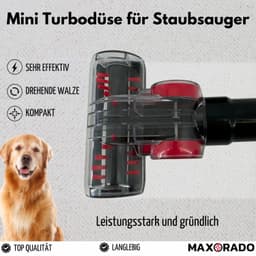Mini-turboborstel voor dierenharen, pluisjes, stofzuiger, 32 mm, 35 mm, dierenhaarborstel, opzetstuk, compatibel met,,,, reserveonderdeel — thumbnail 2