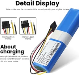 Stofzuigeraccu - 3400 mAh - 14,8 V - Li-ion — thumbnail 4