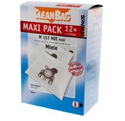 CleanBag stofzuigerzakken 12 stuks - Geschikt voor Miele S241-256i, S290-S299, S300i-S399, S500-S578, S700-S799, S4000-S4999, S6000-S6999, Compact C1, Compact C2 & Complete C1 - FJM - Inclusief 2 filters - Alternatief - Maxipack - Voordeelpak — thumbnail 3