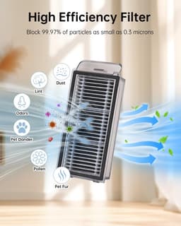 Accessoireset, vervanging gescht voor Dreame X50 Ultra Complete/L50 Pro Ultra/L40s Pro Ulta/X50 Master robotstofzuiger, reserveonderdelen voor Mova V50 Ultra met 2 dubbele hoofdborstels, 4 filters, 6 — thumbnail 5