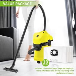 PromoHome 10 stuks zakken Geschikt voor Kärcher WD2 Plus WD3S WD 3 S WD 3 V KFI 357 KWD 1-3 2.863-314.0 SE4001 SE4002 — thumbnail 4