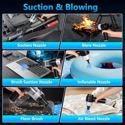 Lexium Kruimeldief snoerloos – Kruimeldief met steel – Nat&Droog – Handstofzuiger – Extreme zuigkracht – Kruimeldief snoerloos – Kruimelzuiger – Jouw ultieme schoonmaakpartner – Kruimelzuiger – Autostofzuiger – Handstofzuiger - Draadloos — thumbnail 2