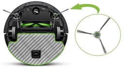 Originele Linker Zijborstel voor iRobot Roomba Combo en Ecovacs Deebot Ozmo 930/937/960 — thumbnail 3